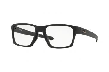 Image of Oakley LITEBEAM OX8140 Eyeglass Frames 814001-53 - Satin Black Frame, Clear Lenses