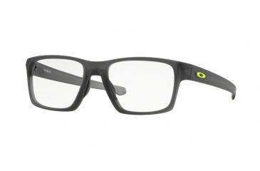 Image of Oakley LITEBEAM OX8140 Eyeglass Frames 814002-53 - Satin Grey Smoke Frame, Clear Lenses