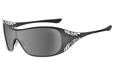Image of Oakley Liv Black Chrome Frame w/ Grey Polarized Lenses Sunglasses 12-978