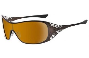 Image of Oakley Liv Oak Polished Chocolate Frame w/ BronzePolarized Lenses Sunglasses 24-108