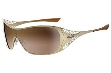 Image of Oakley Liv Polished Gold Frame w/ VR50 Brown Gradient Lenses Sunglasses 05-668