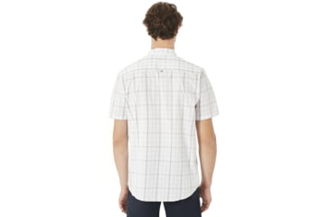 Image of Oakley Local Short Sleeve Plaid - Mens, White, Extra Large, 401865-100-XL