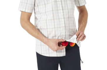 Image of Oakley Local Short Sleeve Plaid - Mens, White, Extra Large, 401865-100-XL