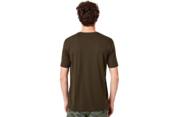 Image of Oakley Logo Allover Logo Tee - Mens, New Dark Brush, Small, 457939-86L-S