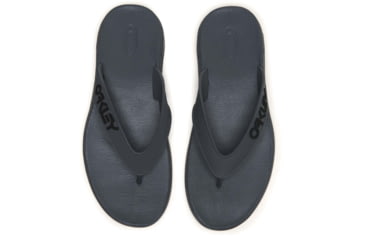 Image of Oakley Logo B1B Flip Flop - Mens, Uniform Grey, 10, FOF100093-25N-10