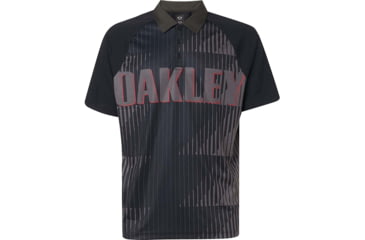 Image of Oakley Logo Bold Logo Polo - Mens, Blackout, Medium, 434415-02E-M