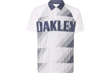 Image of Oakley Logo Bold Logo Polo - Mens, White, Extra Large, 434415-100-XL