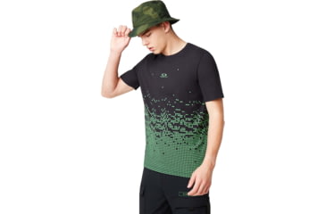 Image of Oakley Logo Digital Tee - Mens, Blackout, Medium, 457926-02E-M