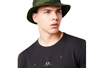 Image of Oakley Logo Digital Tee - Mens, Blackout, Medium, 457926-02E-M