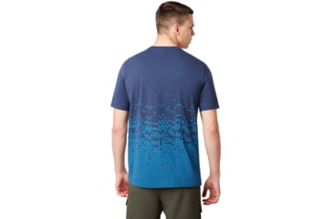 Image of Oakley Logo Digital Tee - Mens, Foggy Blue, Medium, 457926-6FB-M