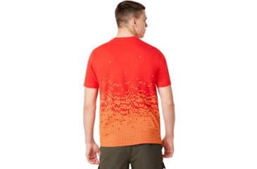 Image of Oakley Logo Digital Tee - Mens, High Risk Red, Large, 457926-43A-L