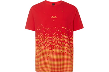 Image of Oakley Logo Digital Tee - Mens, High Risk Red, Large, 457926-43A-L