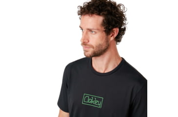 Image of Oakley Logo Embroideried Tee - Mens, Blackout, Medium, 457863-02E-M