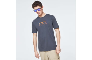 Image of Oakley Logo Mumbo Short Sleeve Tee - Mens, Uniform Grey, 2XL, FOA400057-25N-XXL