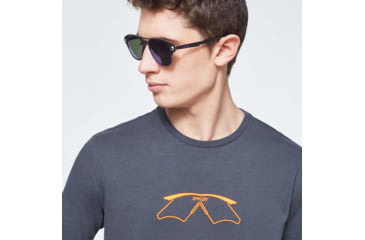 Image of Oakley Logo Mumbo Short Sleeve Tee - Mens, Uniform Grey, 2XL, FOA400057-25N-XXL