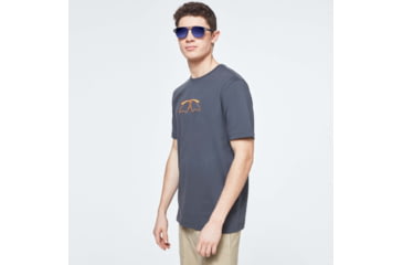 Image of Oakley Logo Mumbo Short Sleeve Tee - Mens, Uniform Grey, 2XL, FOA400057-25N-XXL