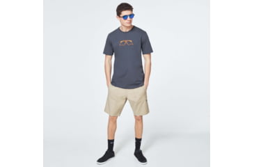Image of Oakley Logo Mumbo Short Sleeve Tee - Mens, Uniform Grey, 2XL, FOA400057-25N-XXL