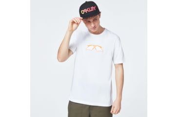 Image of Oakley Logo Mumbo Short Sleeve Tee - Mens, White, Extra Small, FOA400057-100-XS