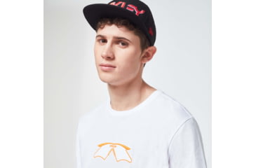Image of Oakley Logo Mumbo Short Sleeve Tee - Mens, White, Extra Small, FOA400057-100-XS