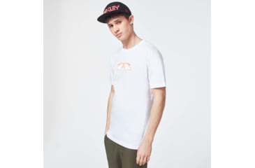 Image of Oakley Logo Mumbo Short Sleeve Tee - Mens, White, Extra Small, FOA400057-100-XS