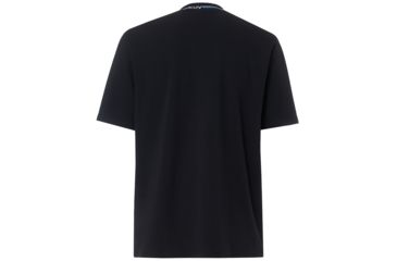 Image of Oakley Logo Neck Short Sleeve Tee - Men's, Blackout, Medium, 457431-02E-M