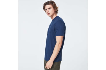 Image of Oakley Logo Patch Short Sleeve Tee - Mens, Universal Blue, Small, FOA400605-6ZZ-S