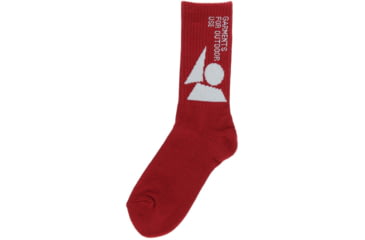 Image of Oakley Logo Socks OSR - Mens, Dark Wine, Small/Medium, 93359-45G-S/M