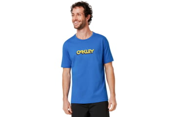 Image of Oakley Logo Tridimensional Tee - Mens, Electric Shade, Extra Small, 457892-66X-XS