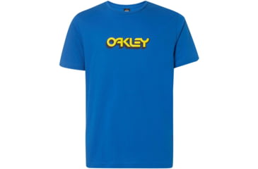 Image of Oakley Logo Tridimensional Tee - Mens, Electric Shade, Extra Small, 457892-66X-XS