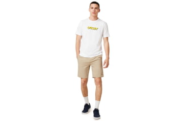 Image of Oakley Logo Tridimensional Tee - Mens, White, Small, 457892-100-S