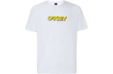 Image of Oakley Logo Tridimensional Tee - Mens, White, Small, 457892-100-S