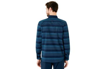 Image of Oakley Long Sleeve Woven Shirt - Mens, Fathom, Medium, 401882-6AC-M