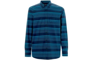 Image of Oakley Long Sleeve Woven Shirt - Mens, Fathom, Medium, 401882-6AC-M