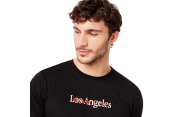 Image of Oakley Los Angeles Short Sleeve Tee - Mens, Blackout, Small, 457789-02E-S