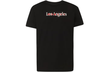 Image of Oakley Los Angeles Short Sleeve Tee - Mens, Blackout, Small, 457789-02E-S