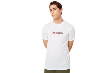 Image of Oakley Los Angeles T-Shirt - Mens, White, Small, 457789-100-S