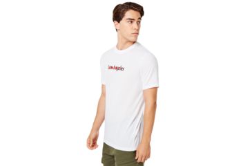 Image of Oakley Los Angeles T-Shirt - Mens, White, Small, 457789-100-S
