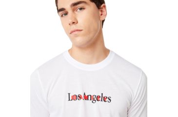 Image of Oakley Los Angeles T-Shirt - Mens, White, Small, 457789-100-S