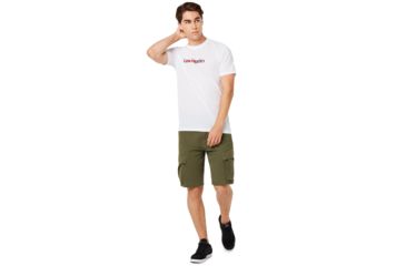 Image of Oakley Los Angeles T-Shirt - Mens, White, Small, 457789-100-S
