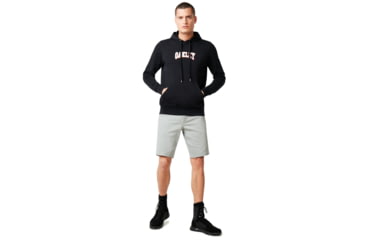 Image of Oakley Lux Chenille Logo Hoodie - Mens, Blackout, Extra Large, 472478-02E-XL