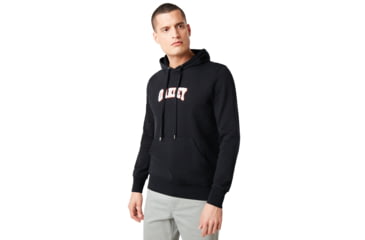 Image of Oakley Lux Chenille Logo Hoodie - Mens, Blackout, Extra Large, 472478-02E-XL