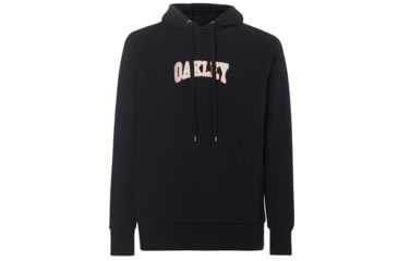 Image of Oakley Lux Chenille Logo Hoodie - Mens, Blackout, Extra Large, 472478-02E-XL