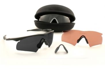 Image of Oakley SI M Frame Array Sunglasses, Black Frame, Grey, Clear, and VR28 Lenses 07-386