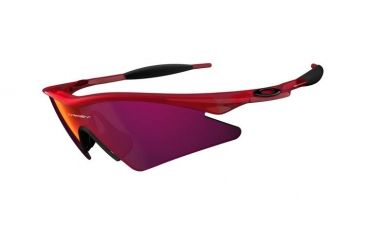 Image of Oakley M-Frame Sweep Sunglasses - Crystal Red Frame w/ + Red Iridium Lenses 09-192