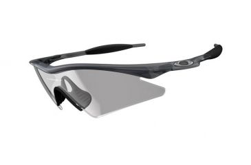 Image of Oakley M-Frame Sweep Sunglasses - Crystal Blk Frame, Clear Blk Irid Photo Lens 09-194