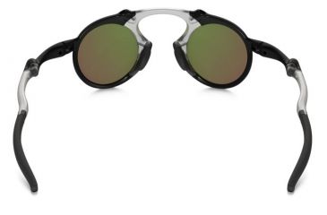 Image of Oakley Madman Sunglasses Dark Carbon Frame, Ruby Iridium Polarized Lens-OO6019-04