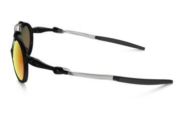 Image of Oakley Madman Sunglasses Dark Carbon Frame, Ruby Iridium Polarized Lens-OO6019-04