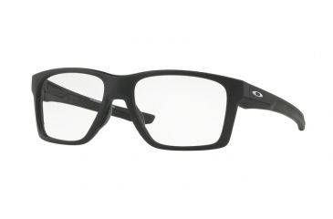 Image of Oakley MAINLINK MNP OX8128 Eyeglass Frames 812801-57 - Matte Black Frame, Clear Lenses