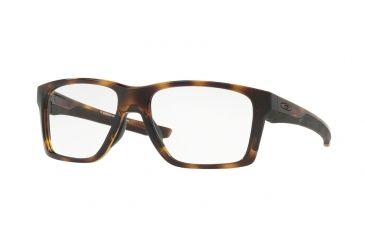 Image of Oakley MAINLINK MNP OX8128 Eyeglass Frames 812803-57 - Brown Tortoise Frame, Clear Lenses