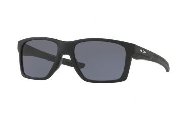 Image of Oakley MAINLINK MNP OX8128 Eyeglass Frames 812805-57 - Matte Black Frame, Grey Lenses